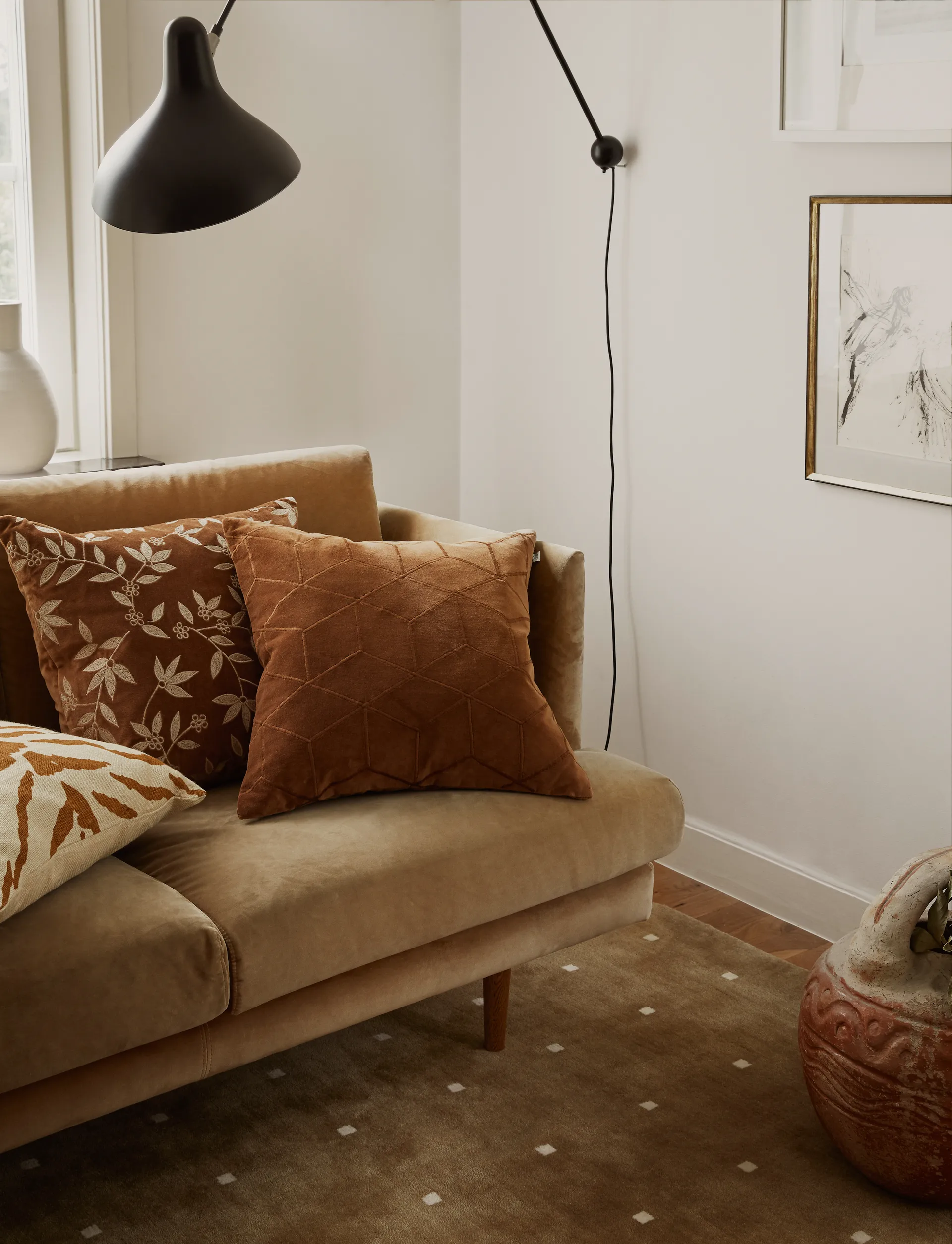 Poszewka na poduszkę Vir 50x50 cm, Cognac Chhatwal & Jonsson