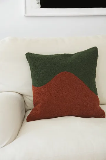 Poszewka na poduszkę Yogi 50x50 cm  - Forrest green- terracotta - Chhatwal & Jonsson