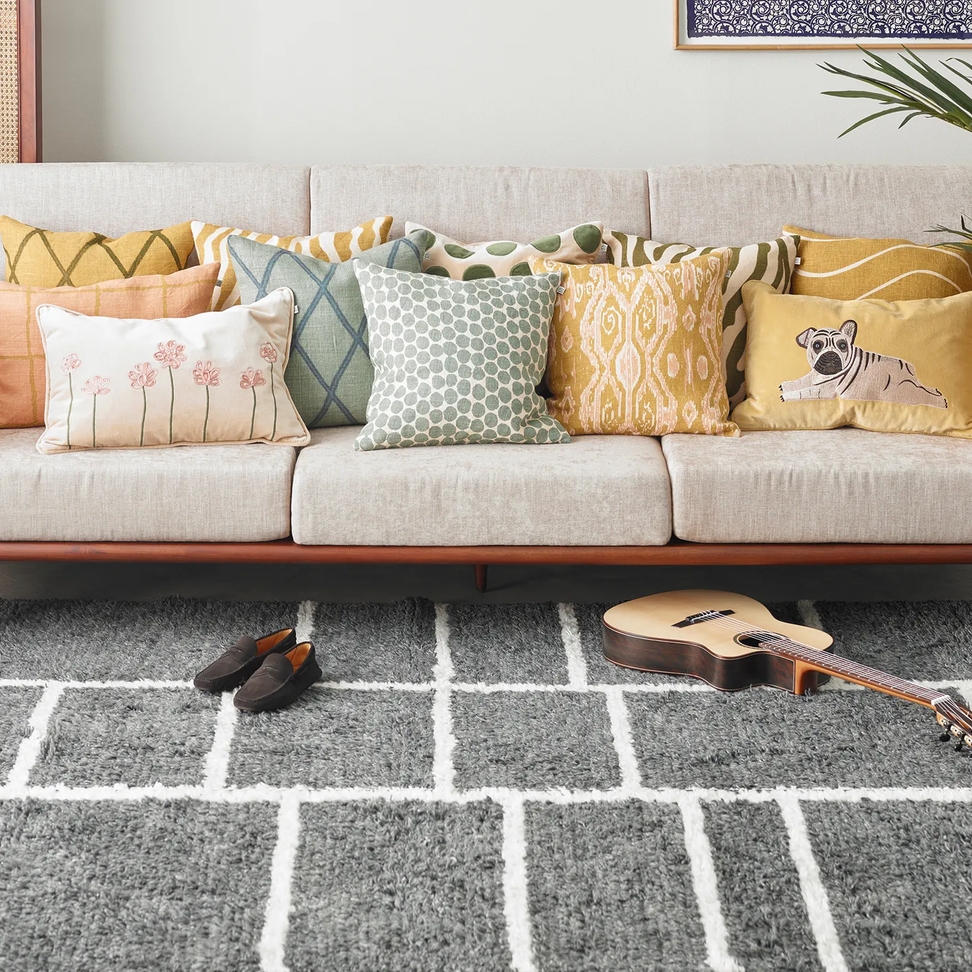 Poszewka na poduszkę Zebra 50x50 cm, Spicy yellow Chhatwal & Jonsson