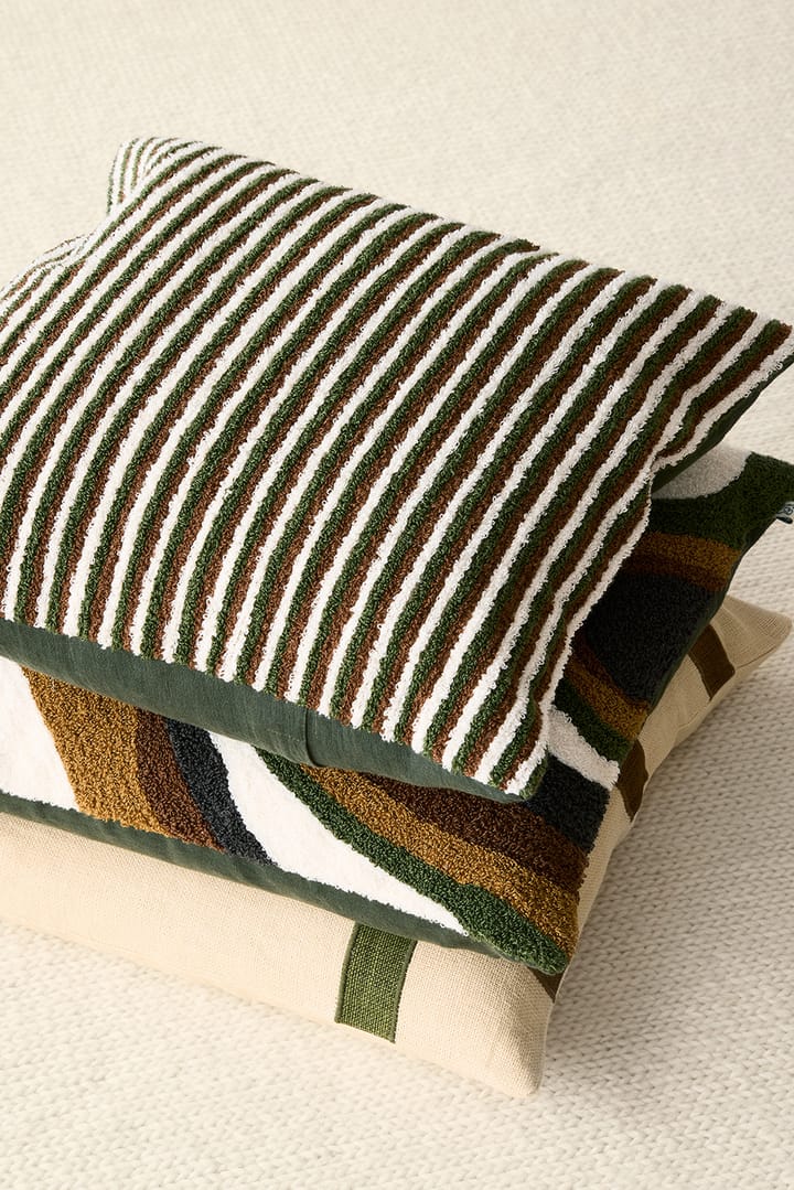 Raipur poszewka na poduszkę 50x50 cm, Cognac-Cactus Green-Off White Chhatwal & Jonsson