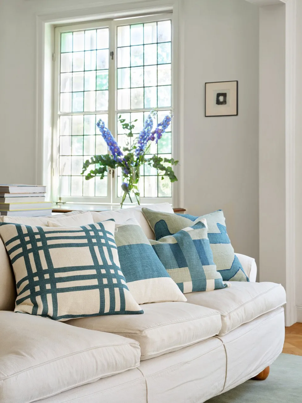 Sikkim poszewka na poduszkę 50x50 cm, Heaven blue-aqua Chhatwal & Jonsson