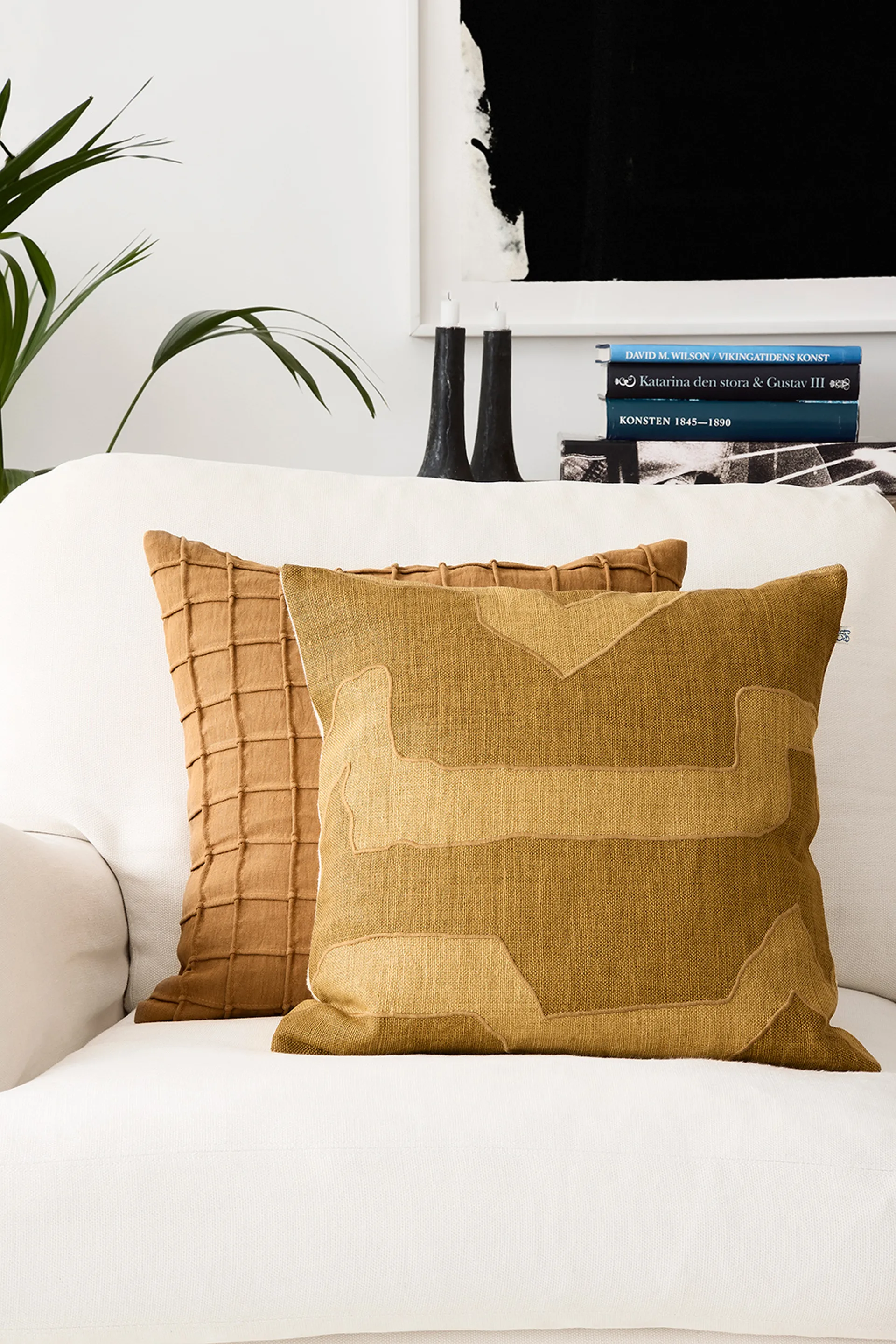 Sikkim poszewka na poduszkę 50x50 cm, Spicy Yellow-Masala Yellow Chhatwal & Jonsson