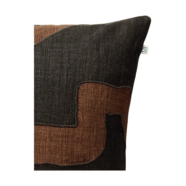 Sikkim poszewka na poduszkę 50x50 cm, Taupe-Dark Brown Chhatwal & Jonsson