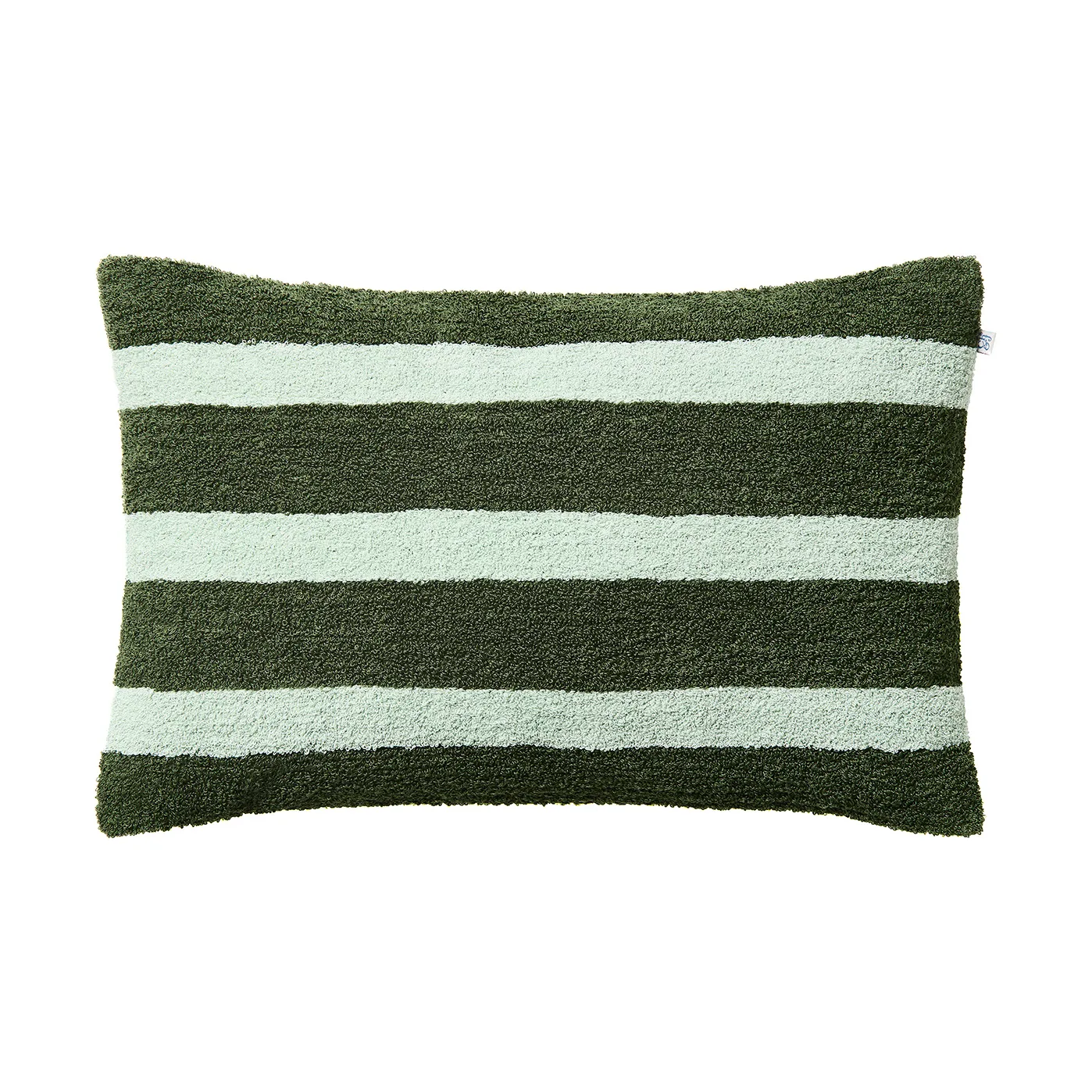 Stripe linen boucle poszewka na poduszkę 40x60 cm, Cactus green-aqua Chhatwal & Jonsson