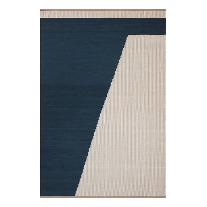 Una wełniany dywan 180x270 cm - Dark blue-beige-off white - Chhatwal & Jonsson