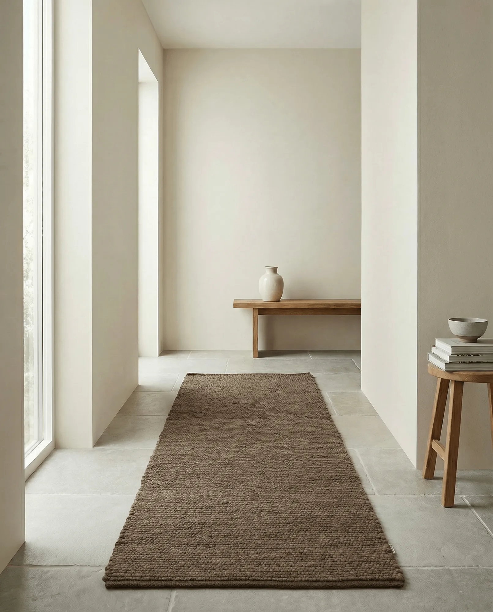 Chodnik Merino, Brązowy, 80x200 cm Classic Collection