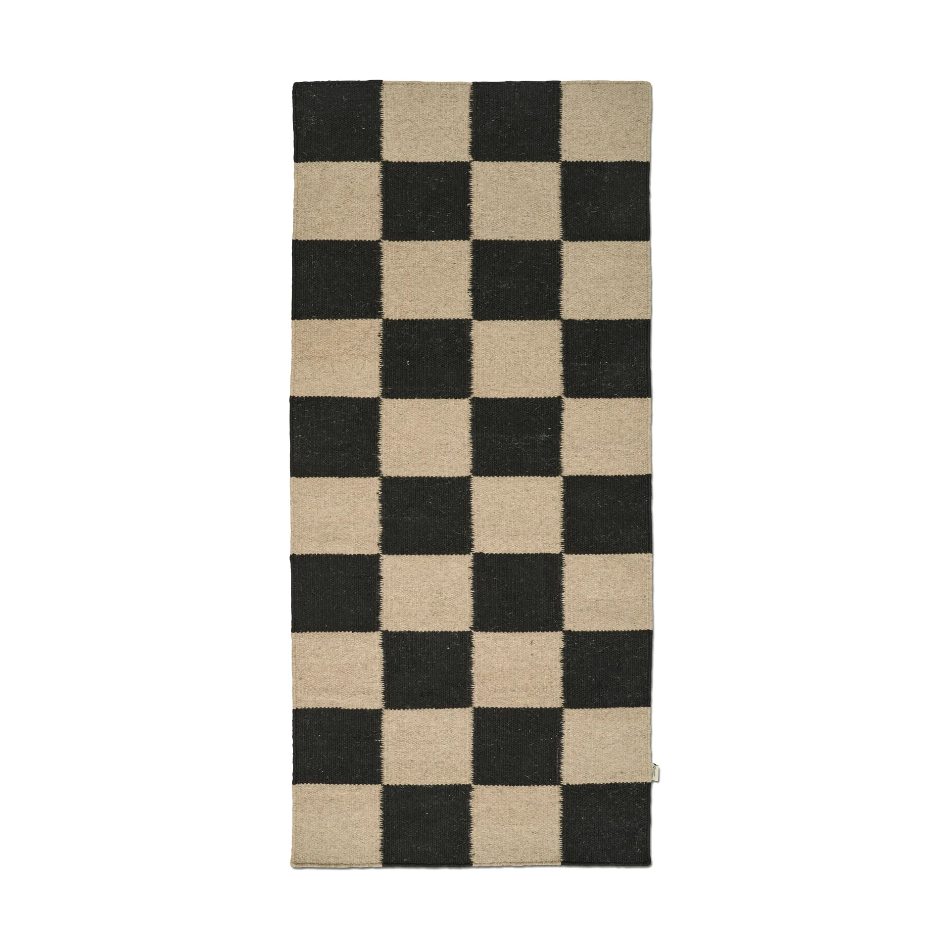 Chodnik Squares, Black-natural, 80x200 cm Classic Collection