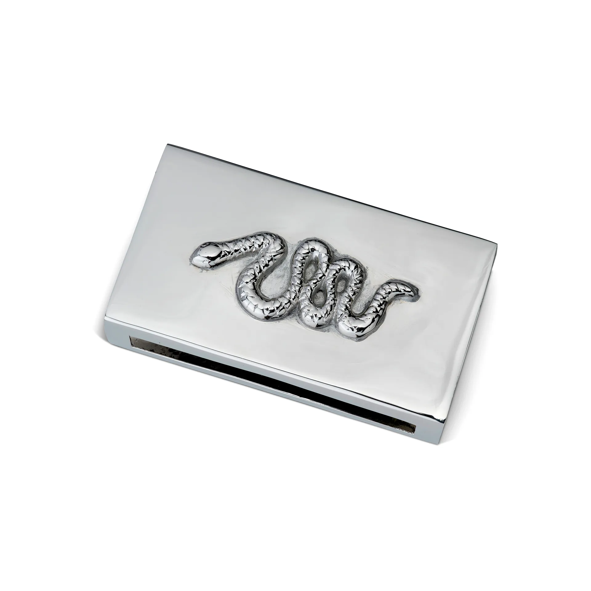 Coral Snake pudełko na zapałki, Niklowany mosiądz Classic Collection