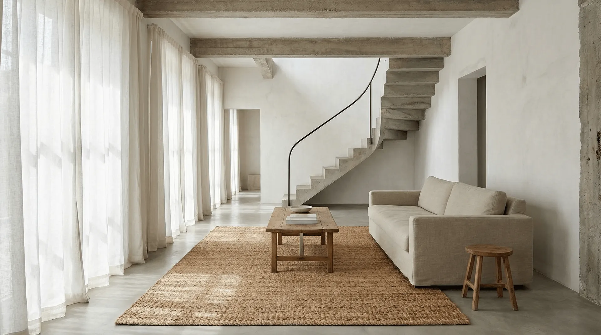 Dywan Jute Plain, Natural, 200x300 cm Classic Collection