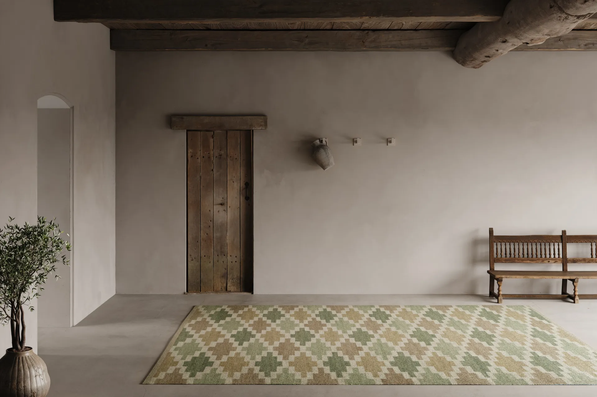 Dywan Korsnäs, Zielonobeżowy, 170x230 cm Classic Collection