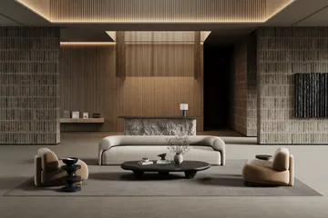 Dywan Lobby z lamówką - Szary, 200x300 cm - Classic Collection