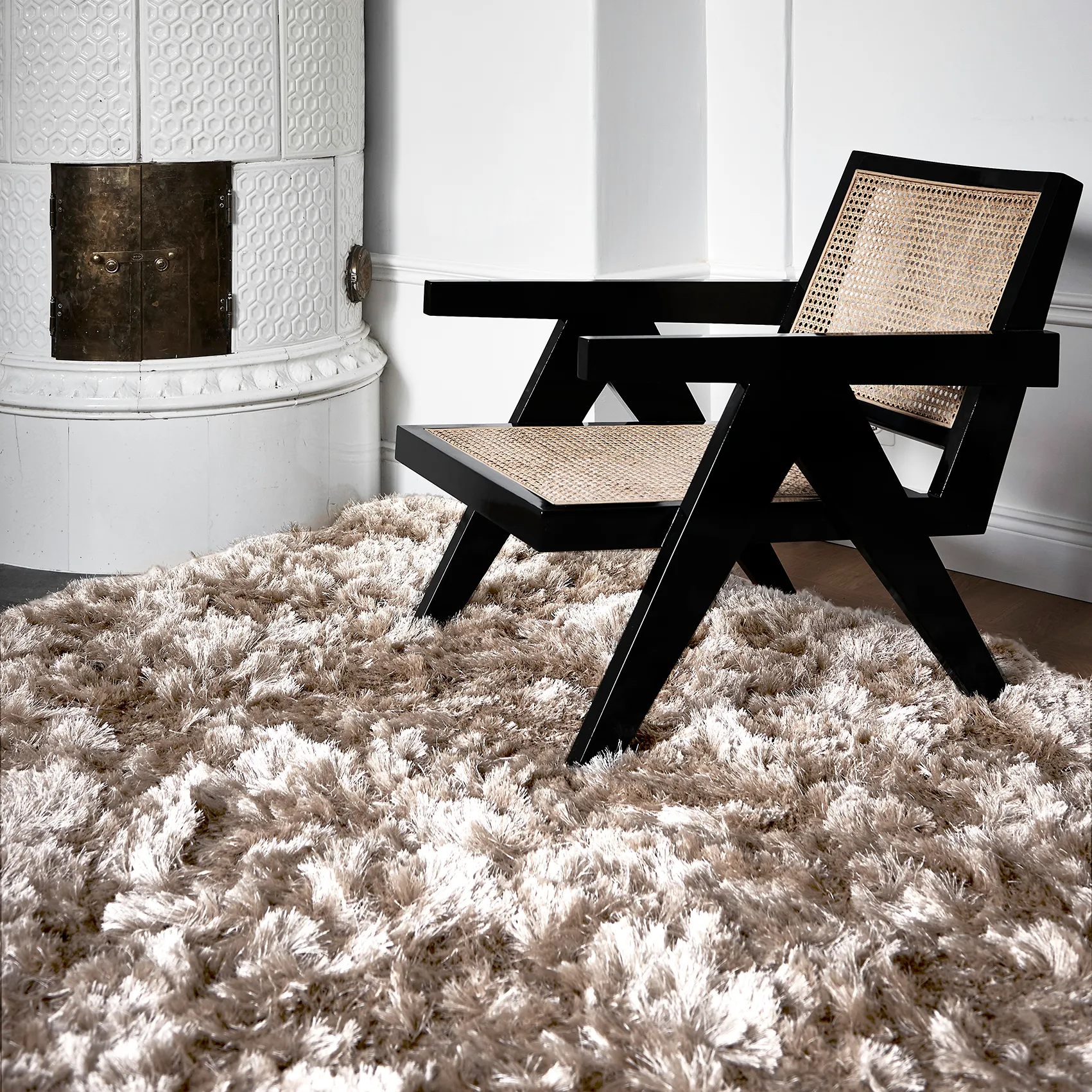 Dywan shaggy 170x230 cm, Champagne (złoto) Classic Collection