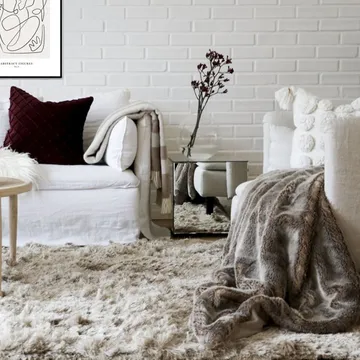 Dywan shaggy 170x230 cm - Champagne (złoto) - Classic Collection