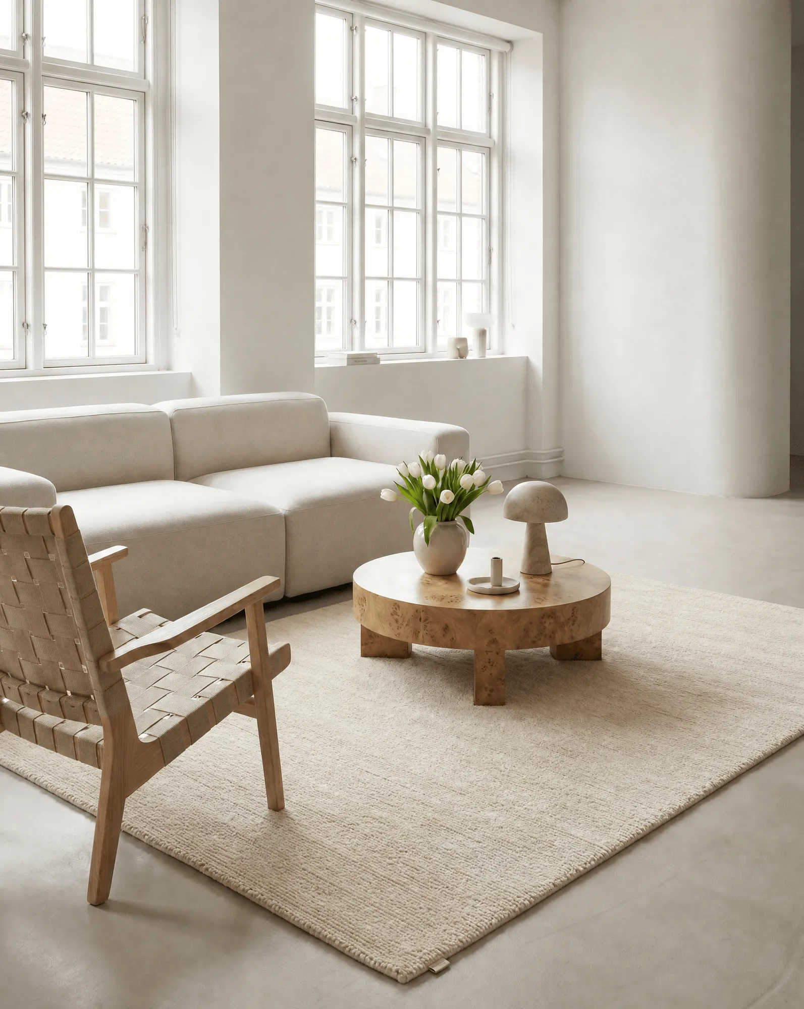 Dywan wełniany Dune, Ivory, 200x300 cm Classic Collection