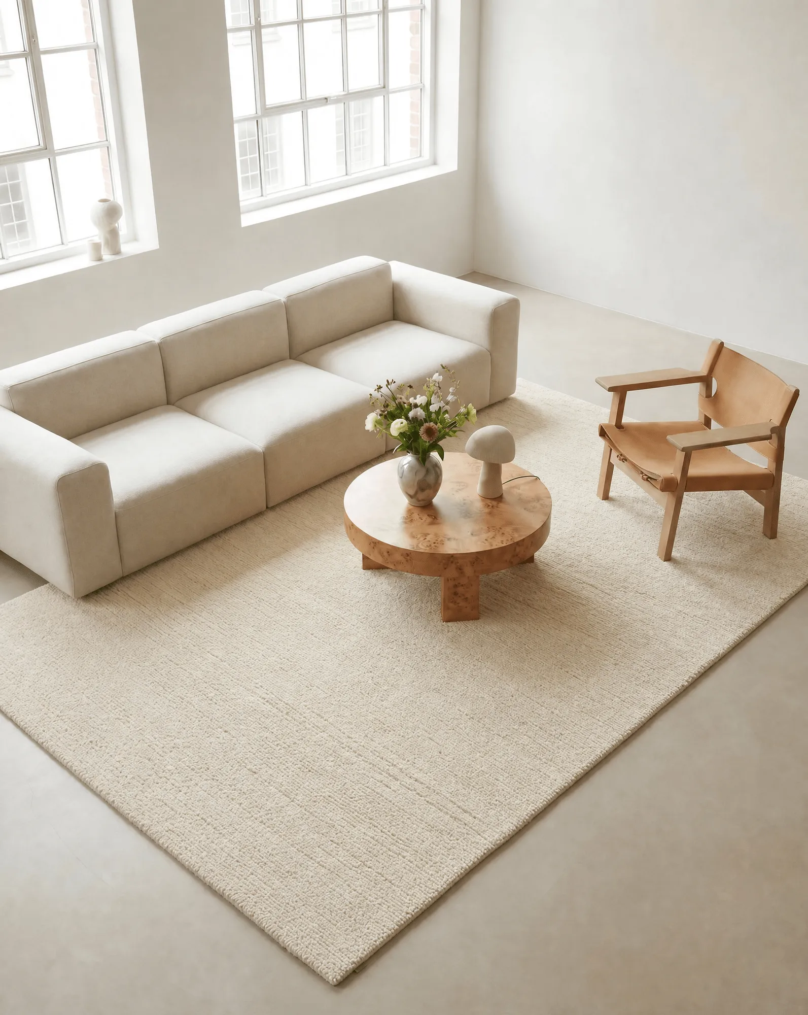 Dywan wełniany Dune, Ivory, 250x350 cm Classic Collection