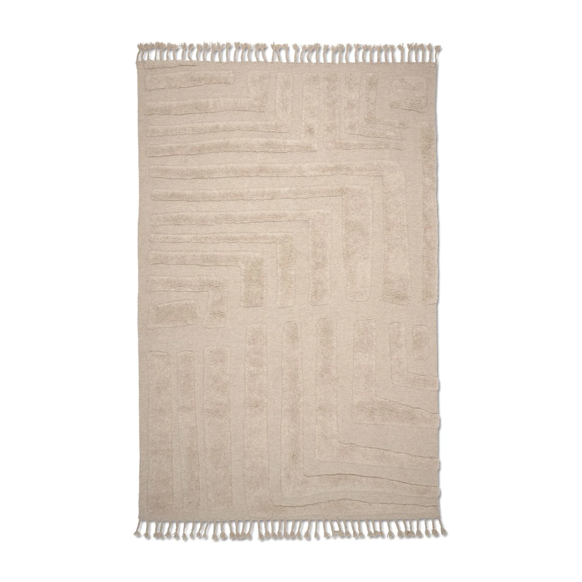 Dywan wełniany Field 170x230 cm, Natural Beige Classic Collection