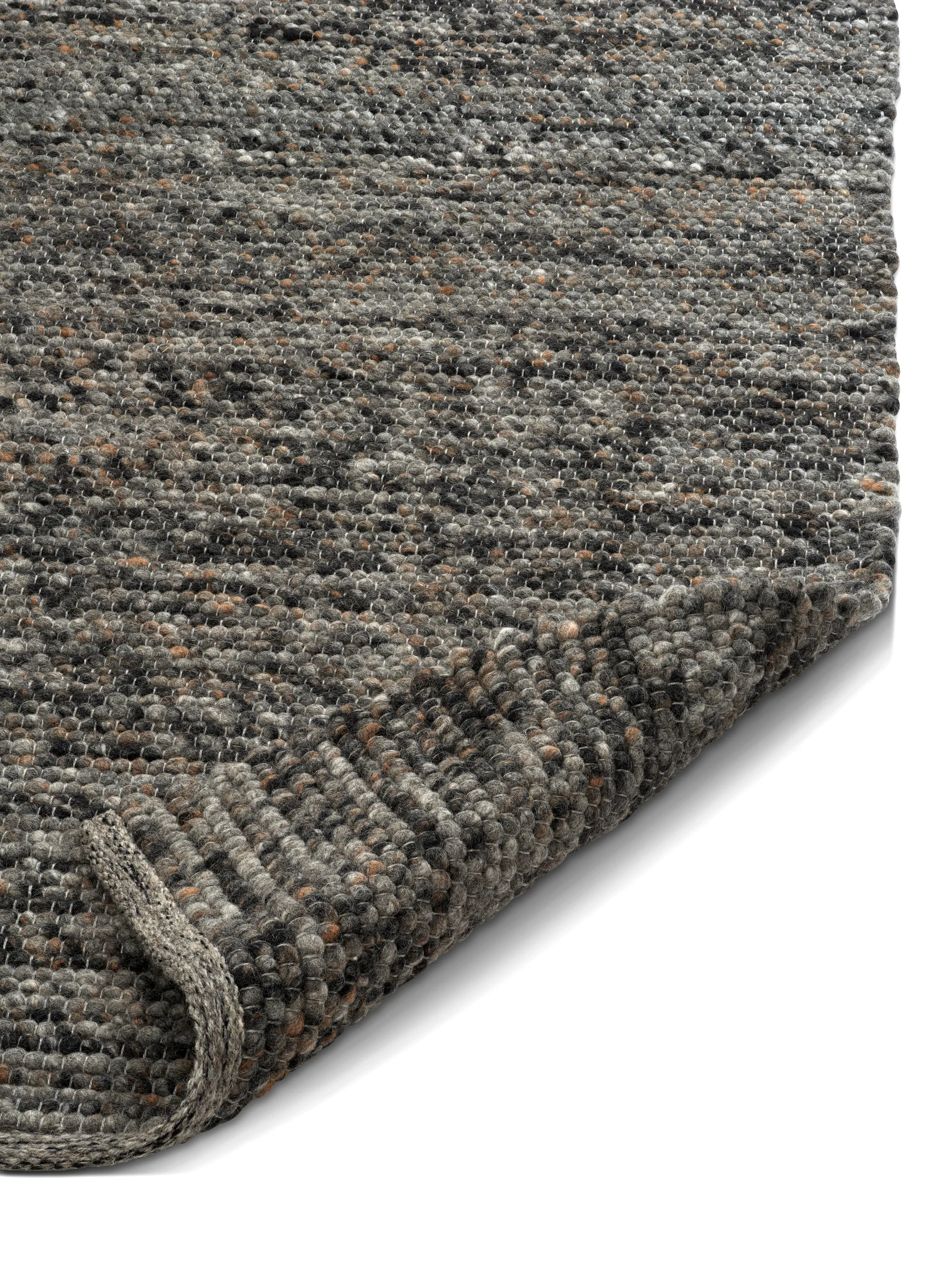 Dywan wełniany Merino 140x200 cm, Grey melange Classic Collection