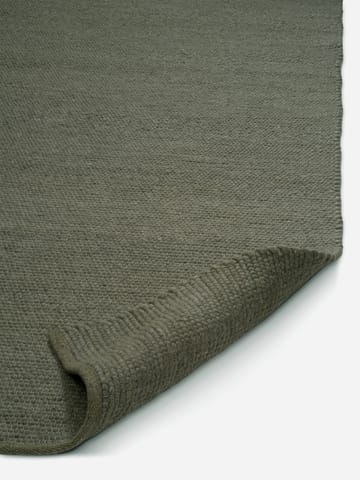 Dywan z wełny Merino 170x230 cm - Ciemnozielony - Classic Collection