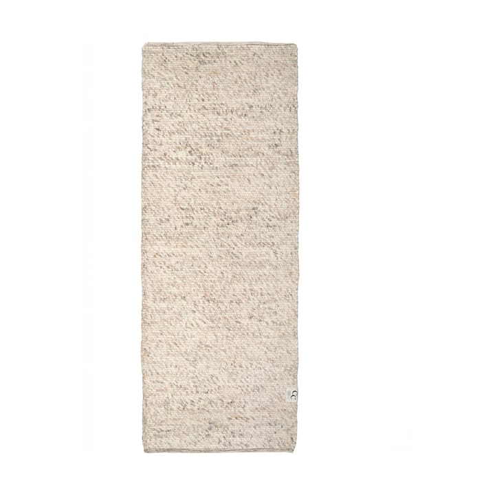 Dywan z wełny Merino 80x250 cm - Naturalny beż - Classic Collection