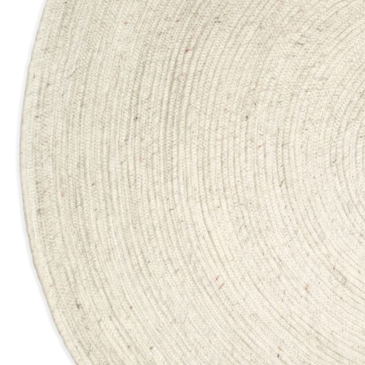 Dywan z wełny Merino okrągły Ø160 cm, Biały Classic Collection