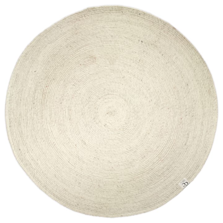 Dywan z wełny Merino okrągły Ø160 cm - Biały - Classic Collection