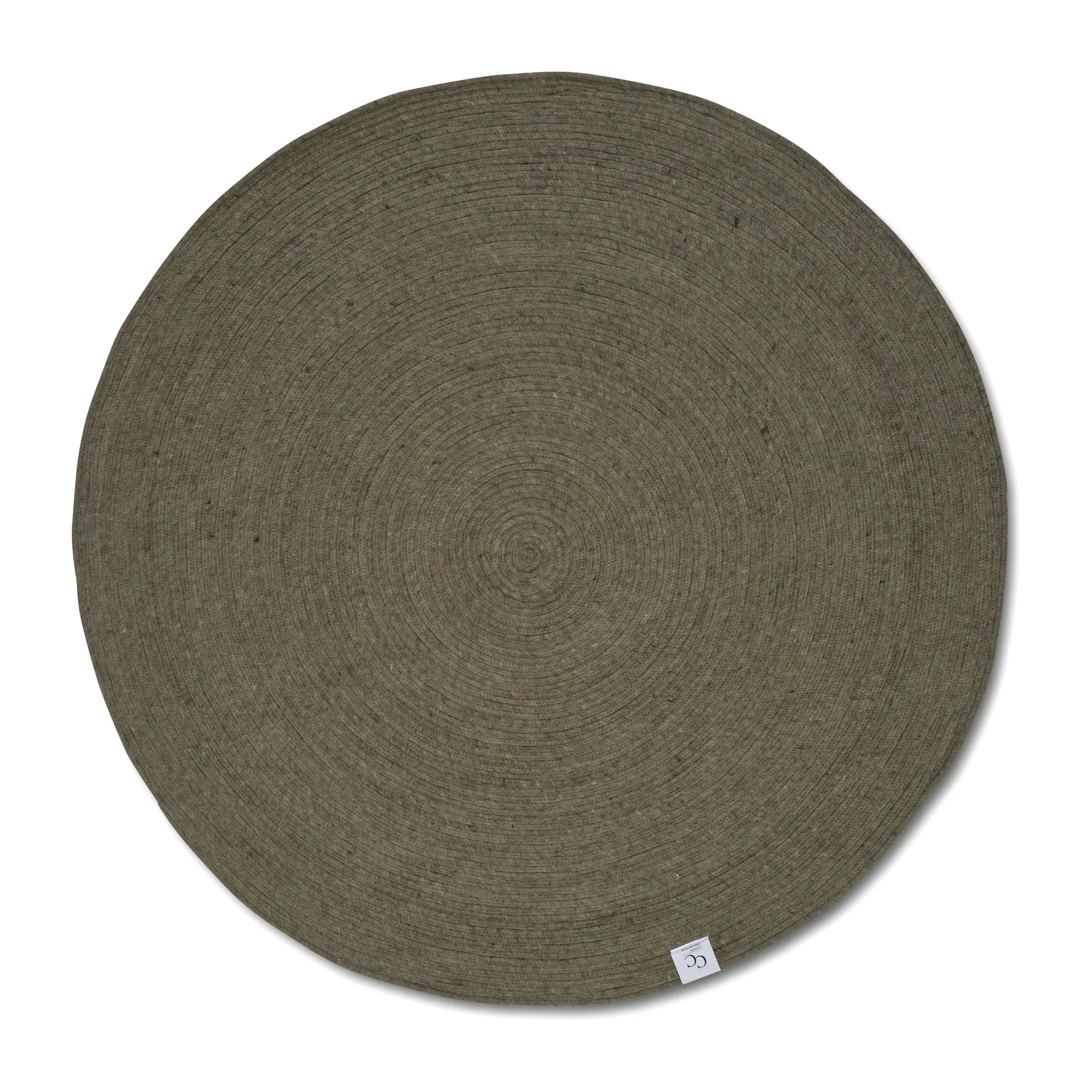 Dywan z wełny Merino okrągły Ø160 cm, Dark green Classic Collection