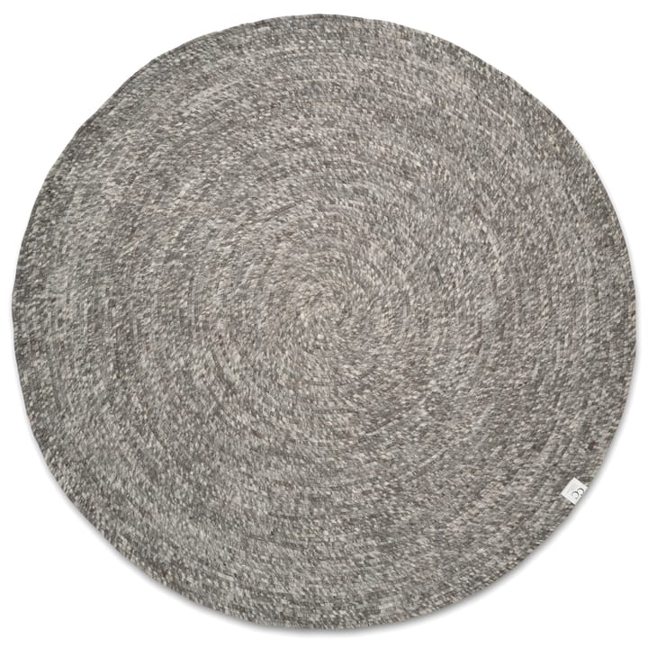 Dywan z wełny Merino okrągły Ø160 cm - Szary - Classic Collection