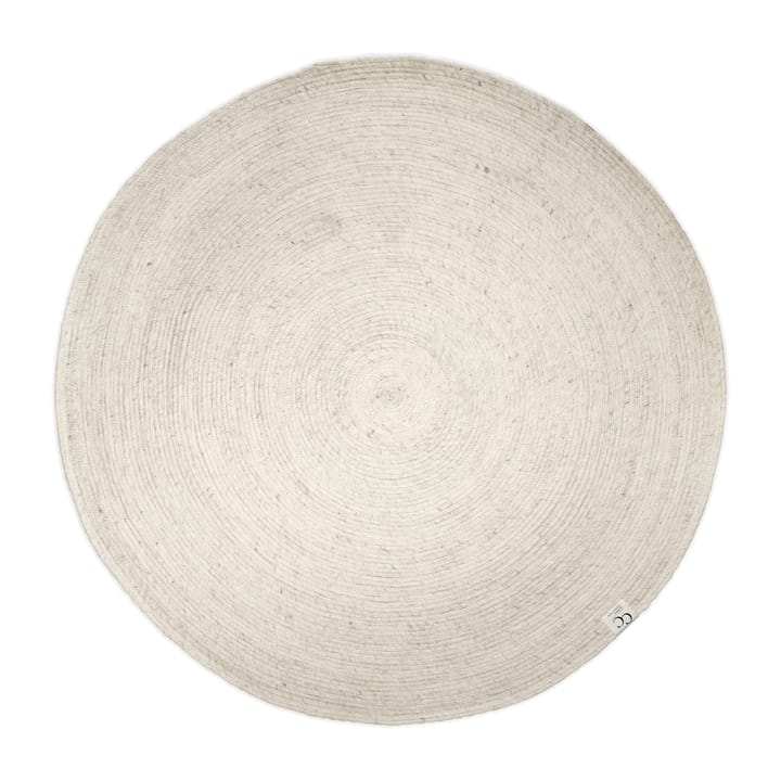 Dywan z wełny Merino okrągły Ø200 cm - Biały - Classic Collection
