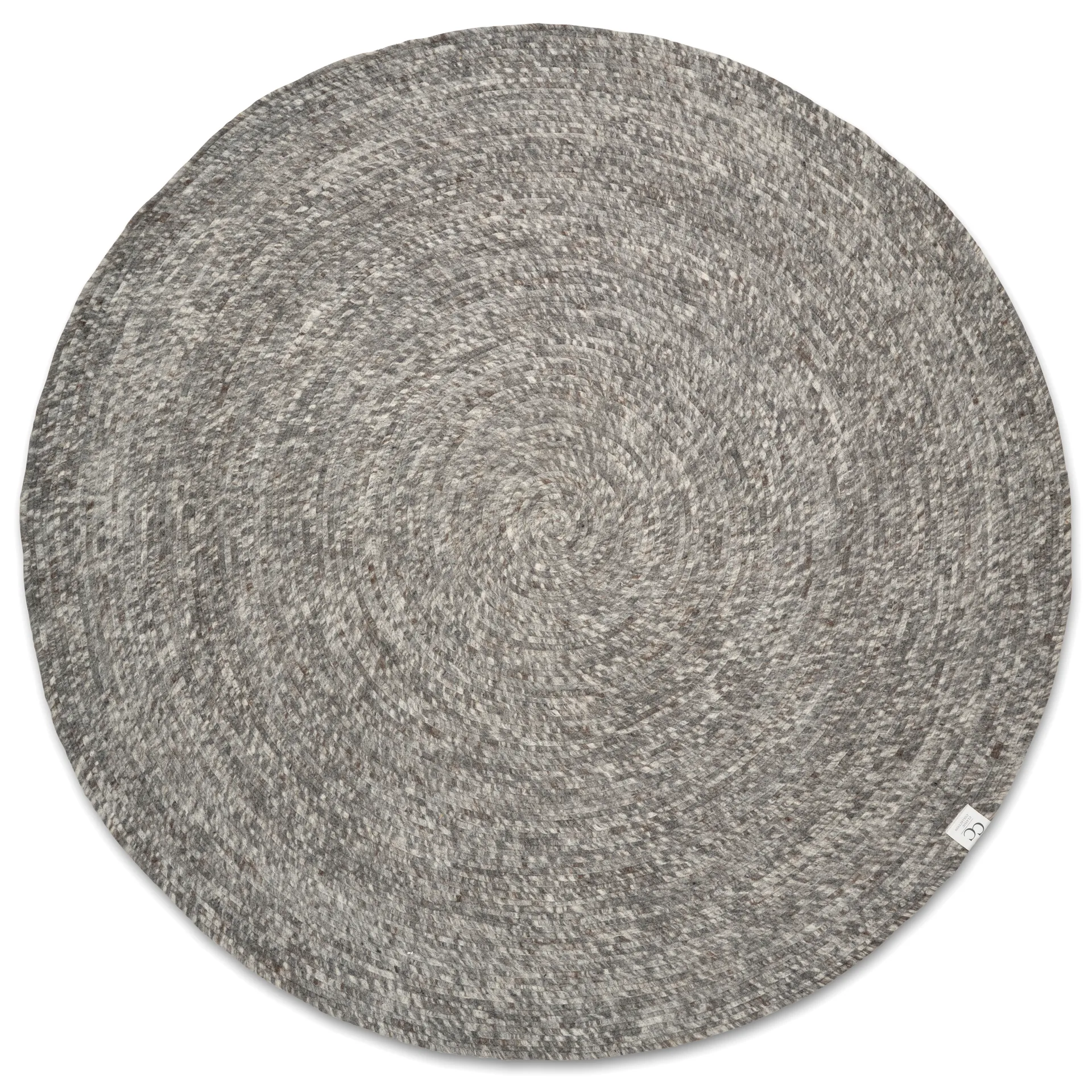 Dywan z wełny Merino okrągły Ø200 cm, Szary Classic Collection