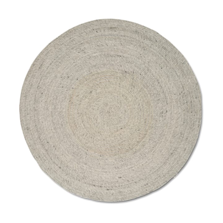 Dywan z wełny Merino okrągły Ø240 cm - Concrete - Classic Collection