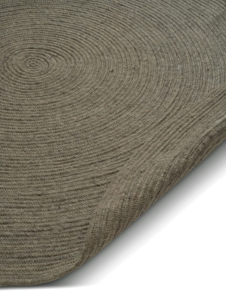 Dywan z wełny Merino okrągły Ø240 cm, Dark green Classic Collection