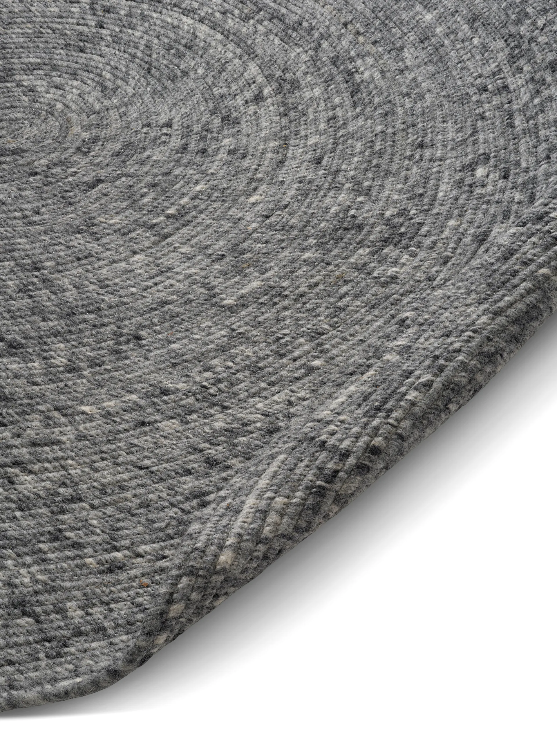 Dywan z wełny Merino okrągły Ø240 cm, Granit Classic Collection