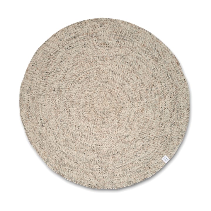 Dywan z wełny Merino okrągły Ø240 cm - Natural beige - Classic Collection
