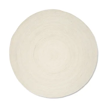 Dywan z wełny Merino okrągły Ø240 cm - White - Classic Collection