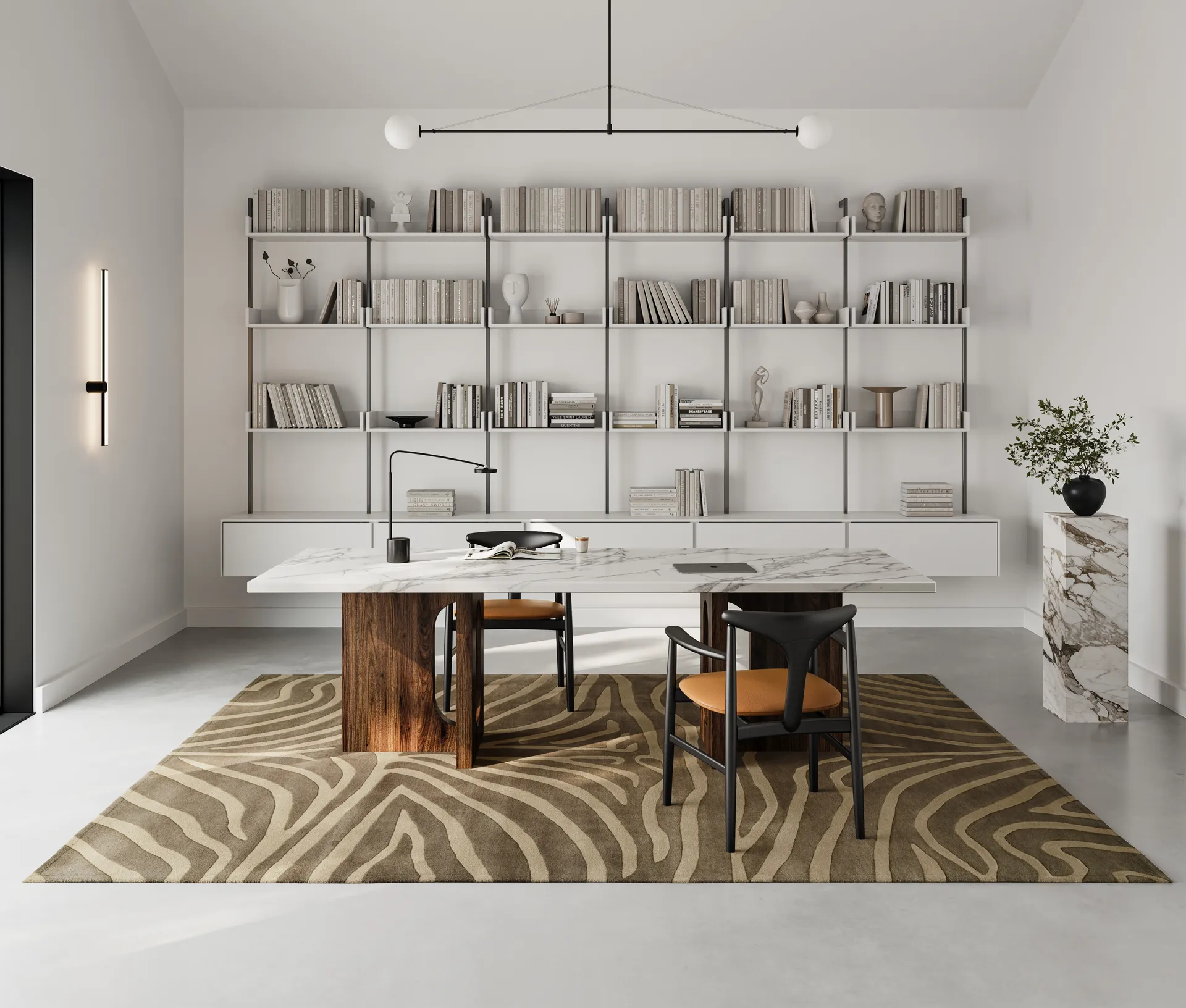 Dywan zebra 200×300 cm, Brązowy Classic Collection