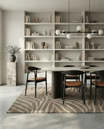 Dywan Zebra 250x350 cm - Beige, 170x230 cm - Classic Collection