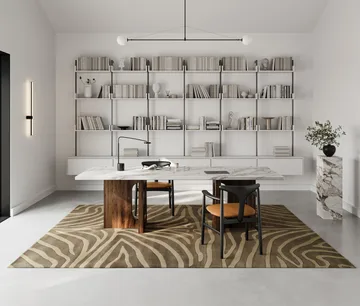 Dywan Zebra 250x350 cm - Brązowy - Classic Collection