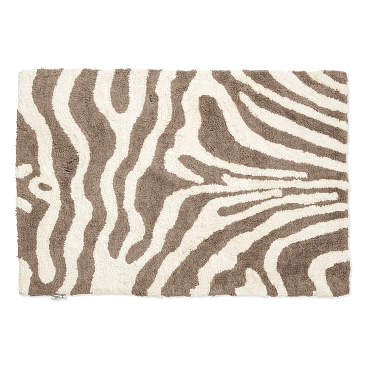 Mata łazienkowa Zebra 60x90 cm - Simply taupe-biały - Classic Collection