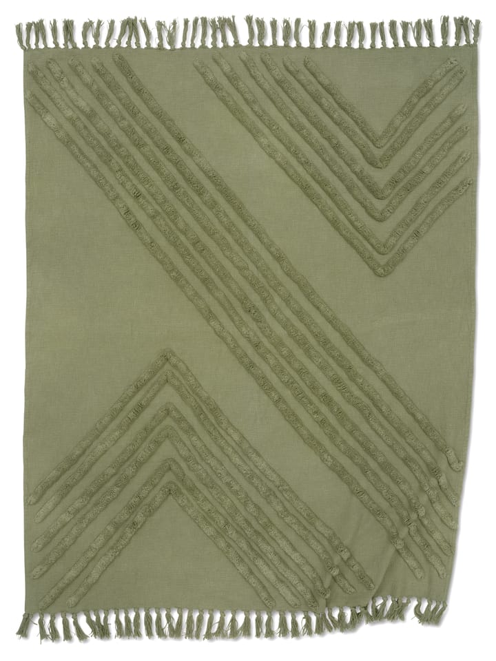 Pled bawełniany Edge 130x170 cm, Herbata Classic Collection