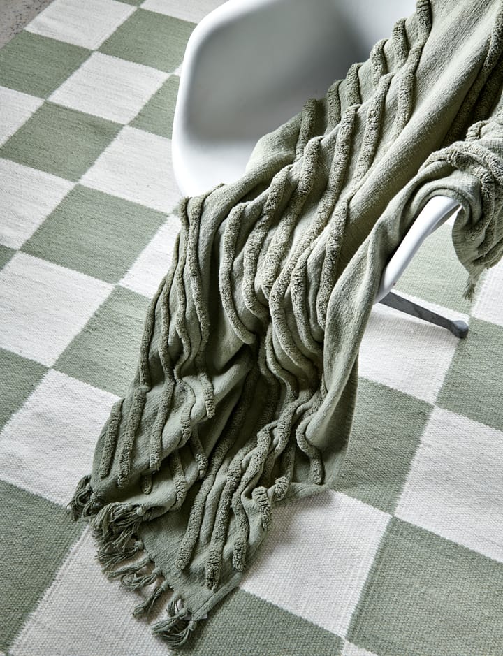 Pled bawełniany Edge 130x170 cm, Herbata Classic Collection
