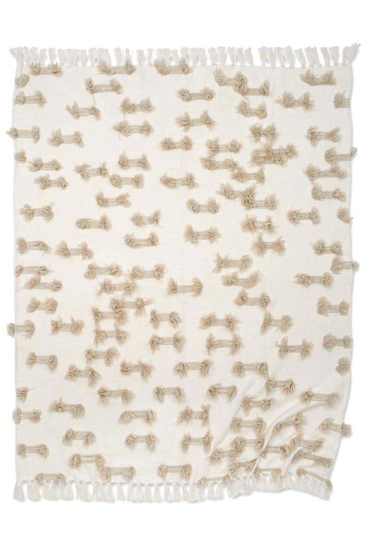 Pled bawełniany Rope 130x170 cm, Biały Classic Collection