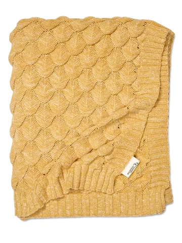 Pled Gems 130x170 cm - Żółty - Classic Collection