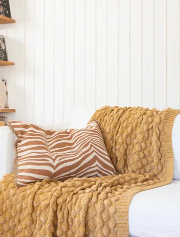 Pled Gems 130x170 cm - Żółty - Classic Collection