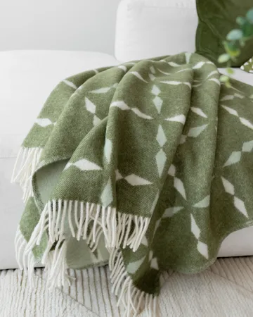 Pled Tile 130×180 cm - Zielony - Classic Collection