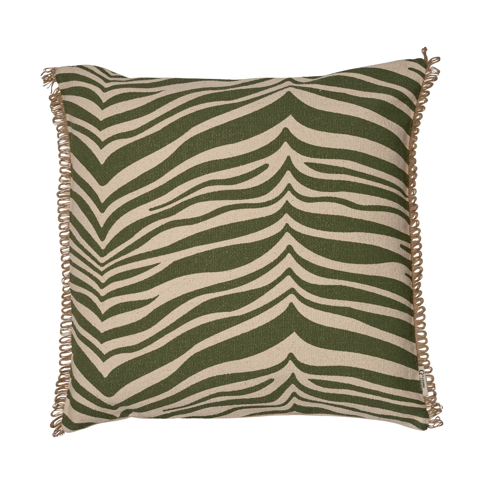 Poduszka Zebra 50x50 cm, Zielony Classic Collection