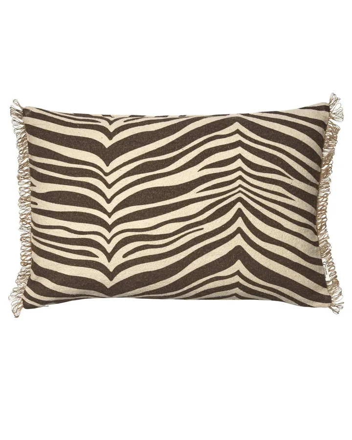 Poduszka Zebra - Brązowy-naturalny, 40x60 cm - Classic Collection
