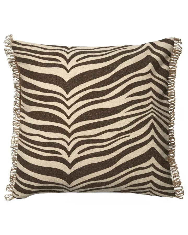 Poduszka Zebra - Brązowy-naturalny, 50x50 cm - Classic Collection