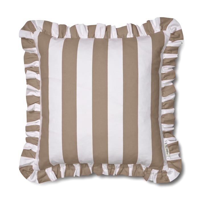 Poszewka na poduszkę Ruffle Stripes 50x50 cm - Beżowy - Classic Collection