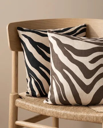 Poszewka na poduszkę Savannah - Beige-black, 50x50 cm - Classic Collection