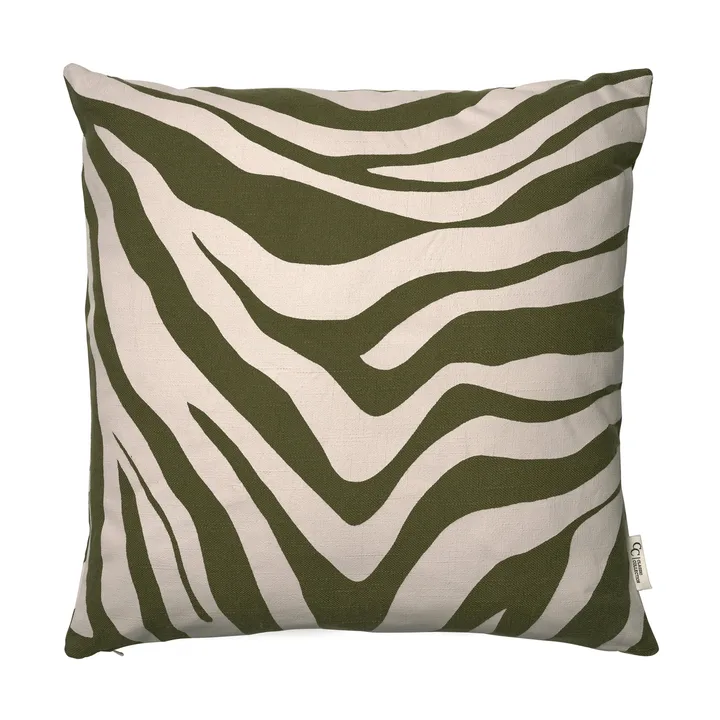 Poszewka na poduszkę Savannah - Green-off white, 50x50 cm - Classic Collection